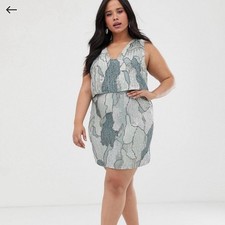 Plus Size Dress 1X Cocktail 2X