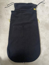 BUGGYSNUGGLE Footmuff Cosy Toes - Fleece Blanket Pushchair Seat Liner Black