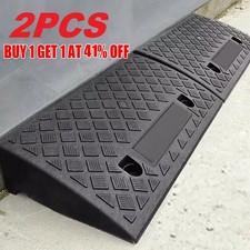 2x Heavy Duty Portable Kerb Door Ramps Wheelchair Mobility Scooter Access Ramp