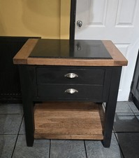 Beautiful Solid Oak And Granite Butchers Block/ Kitchen Island With Drawers