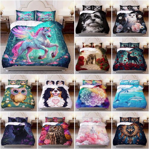 Horse elephant owl quilt duvet - quilt,
