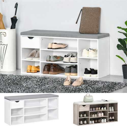 Shoe storage bench cushion - storage,