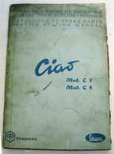 VESPA Ciao Mod C7 C9 Illustrated Moped Parts List 1968 #153483 #11.000/6802