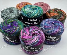 Knitco Cosmic Dust Yarn Cakes DK knitting Crochet Yarn Wool - 100g - 8 Colours