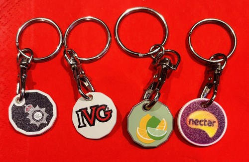 Shopping trolley fob token - 4,
