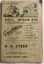 Rhyl wigan athletic fa - rhyl, (fa