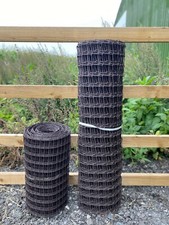 Plastic fence brown green - plastic,