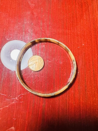 Shell horn vintage bangle - shell/horn,