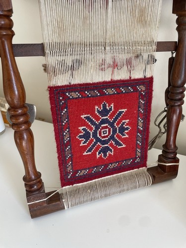 Vintage sample rug loom - vintage,
