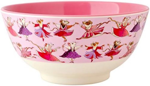 Dancing mice melamine bowl - dancing, by