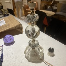 Vintage Crystal Glass Lamp