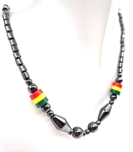 Hematite beaded necklace - beaded,