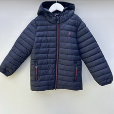 Joules Boy Navy Blue Showerproof Padded Coat 6-7 Years RRP £32, Cairn, Packable