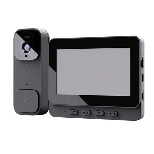 Black smart wireless doorbell - smart,