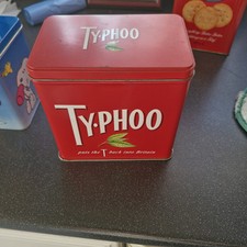 VINTAGE TYPHOO  TEA TIN ADVERTISING BOX