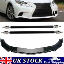 For LEXUS IS200T IS250 IS350 Gloss Front Bumper Lip Spoiler Trim +Strut Rods MU