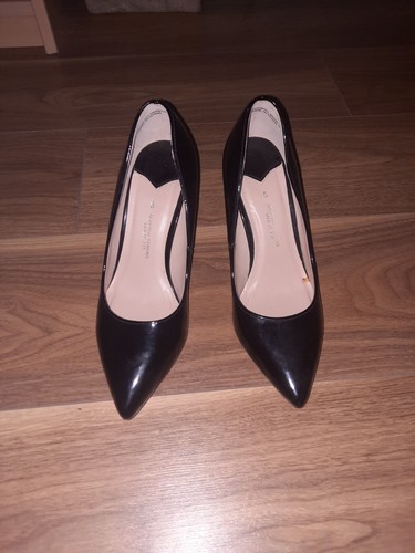 Black wide fit court - court, shoes