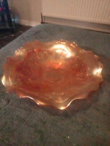 Carnival glass bowl - carnival,