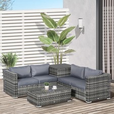 6 PCs Rattan Furniture Sofa