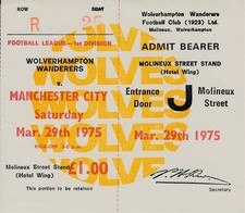 TICKET: Wolves v Manchester
