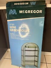 McGregor Walk In Greenhouse; W89XD50XH162cm/zip double doors/wire mesh shelves