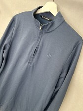 Travis Mathew Jumper Mens Meduim Blue Golf Pullover 1/4 Zip Golfing