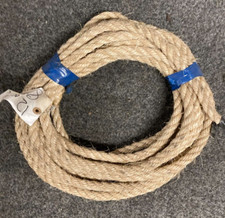 8 Metres x 12mm Natural Fibre Sisal Rope Cat Scratching, Decking - Shop Soiled