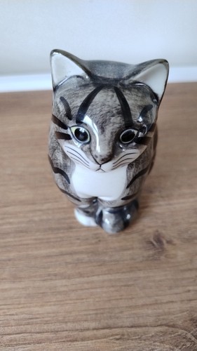 Quail ceramic cat dave grey - quail,