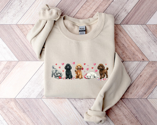 Valentines heart mini poodle - mini,