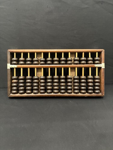 Vtg chinese hardwood abacus - vtg, 13