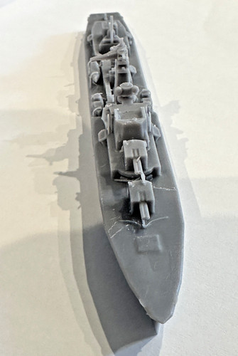 Resin printed model hms - 3d,