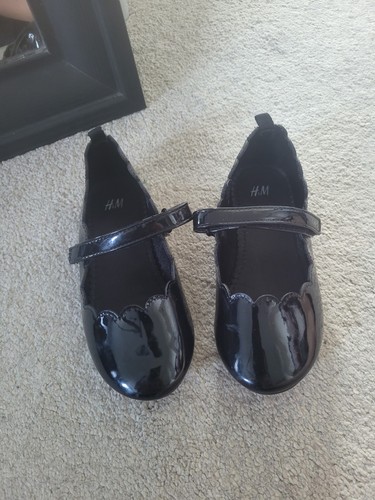 Girls patent black shoes - girls,