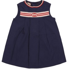 GUCCI NAVY BABY GIRLS DRESS