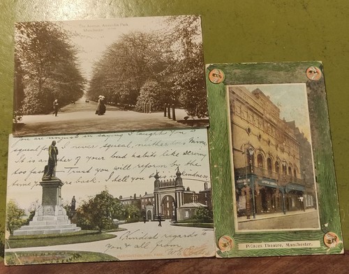 Set vintage old postcards - set, of