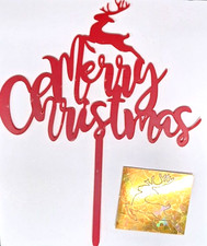 Merry Christmas Cake Topper