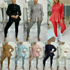 Womens Ladies Ribbed Frill