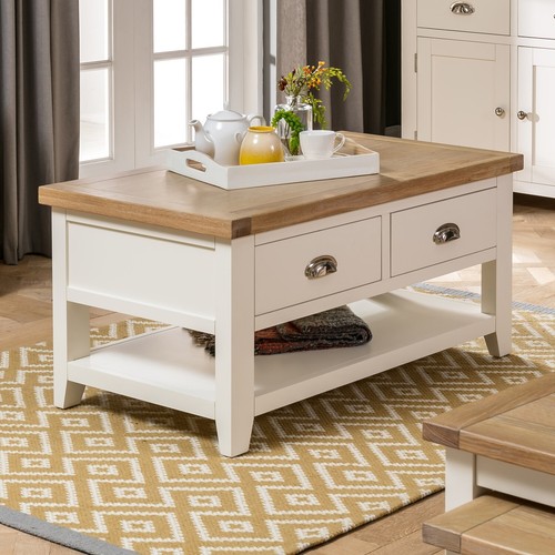 Coffee table with - with, shelf