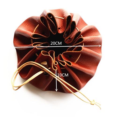 Large leather drawstring - 15",