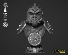 3D Printed 16K SW3D Gamorrean Guard BUST FAN MADE STAR WARS Unpainted 1:4 Scale