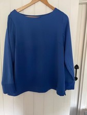 Electric Blue Ladies John Lewis Top Size 14 Striking