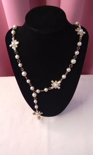 Catholic rosary necklace with - catholic,