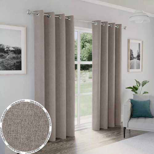 Thick blackout curtains eyelet - blackout,