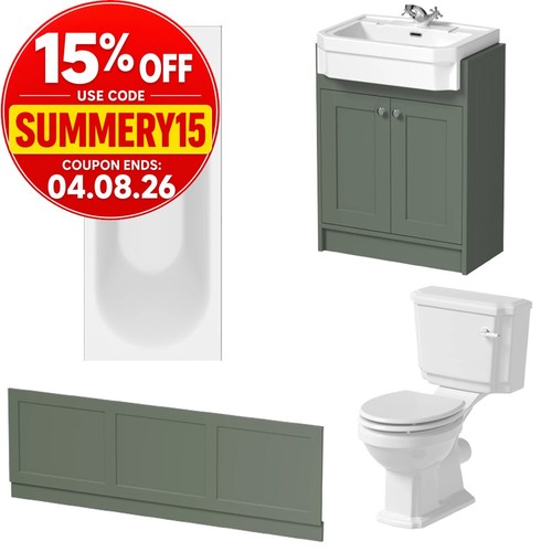 Bathroom suite 1700mm single - bathroom,