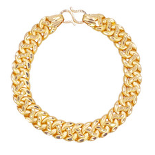22ct Gold Curb Bracelet Matt