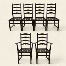 6 1970s Ercol Ladderback Dining Chairs Dark Finish FREE Nationwide Delivery*
