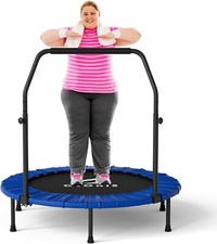 CLORIS 40'' Foldable Fitness Trampoline Mini Exercise Rebounder Max Load 400lbs