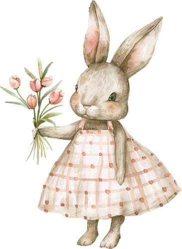 Colourful peter rabbit rose - colourful,