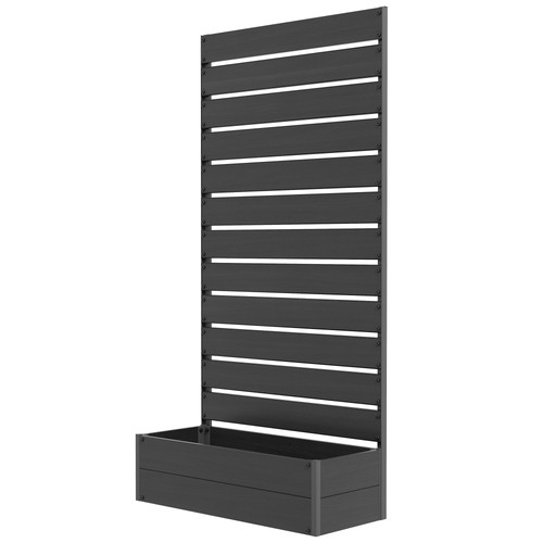Garden planter with - planter, trellis