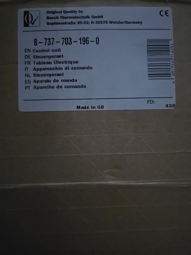 Worcester control unit - control,