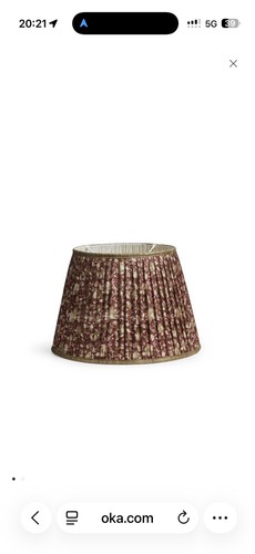 Pair oka eirys lampshades - of,